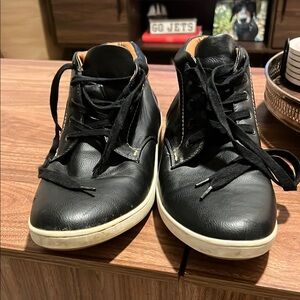 Steve Madden Men's Black Leather Sneakers